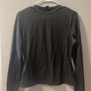 Faux Leather Top
